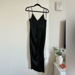 Express Black Satin Dress